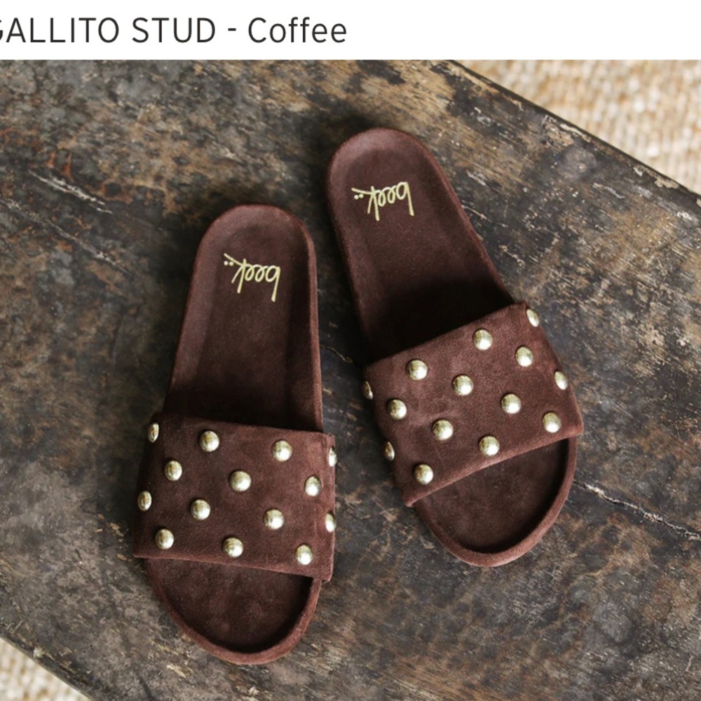 New Beek gallito studded suede sandal sold out molded footbed 9 $290! A deal